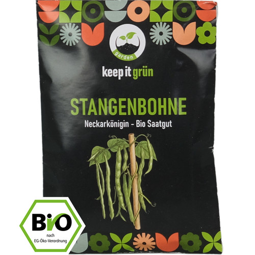 Bio stangenbohnen samen - bio,